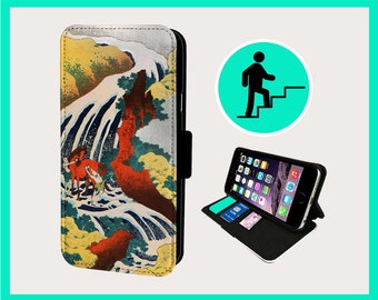 HOKASAI WAVE JAPANESE Art - Flip phone case iPhone/Samsung Vegan Faux Leather