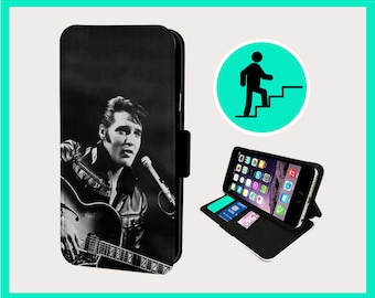 ELVIS VEGAS GHETTO  - Flip phone case iPhone/Samsung Vegan Faux Leather