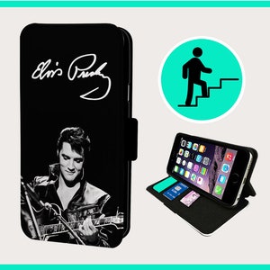 ELVIS ICONIC AUTOGRAPH - Flip-telefoonhoesje iPhone/Samsung veganistisch kunstleer