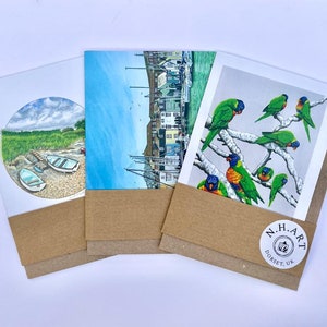 TARJETAS DE FELICITACIÓN: Paquete de 3 diseños seleccionados