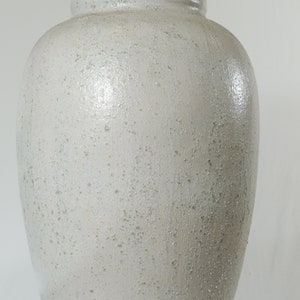 Tall vase, floor vase, white vase, handmade vase, ceramic vase, Glaze Floor Medium image 1