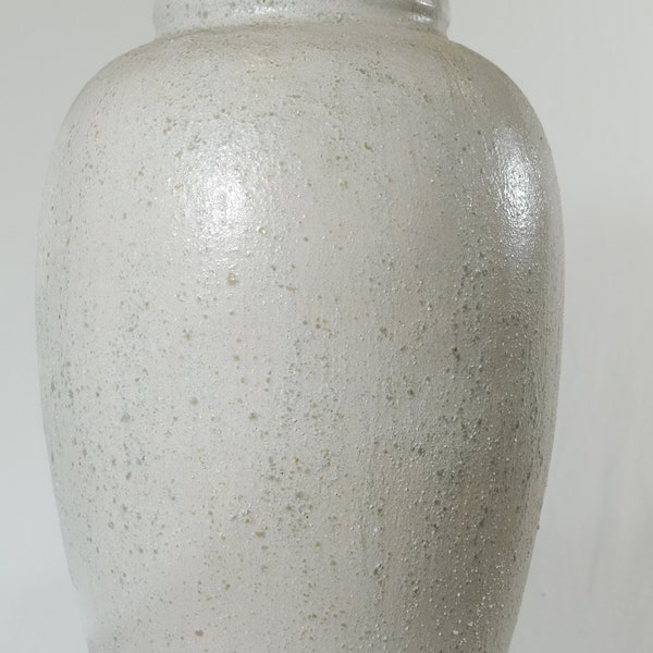 Tall vase, floor vase, white vase, handmade vase, ceramic vase, Glaze Floor Medium