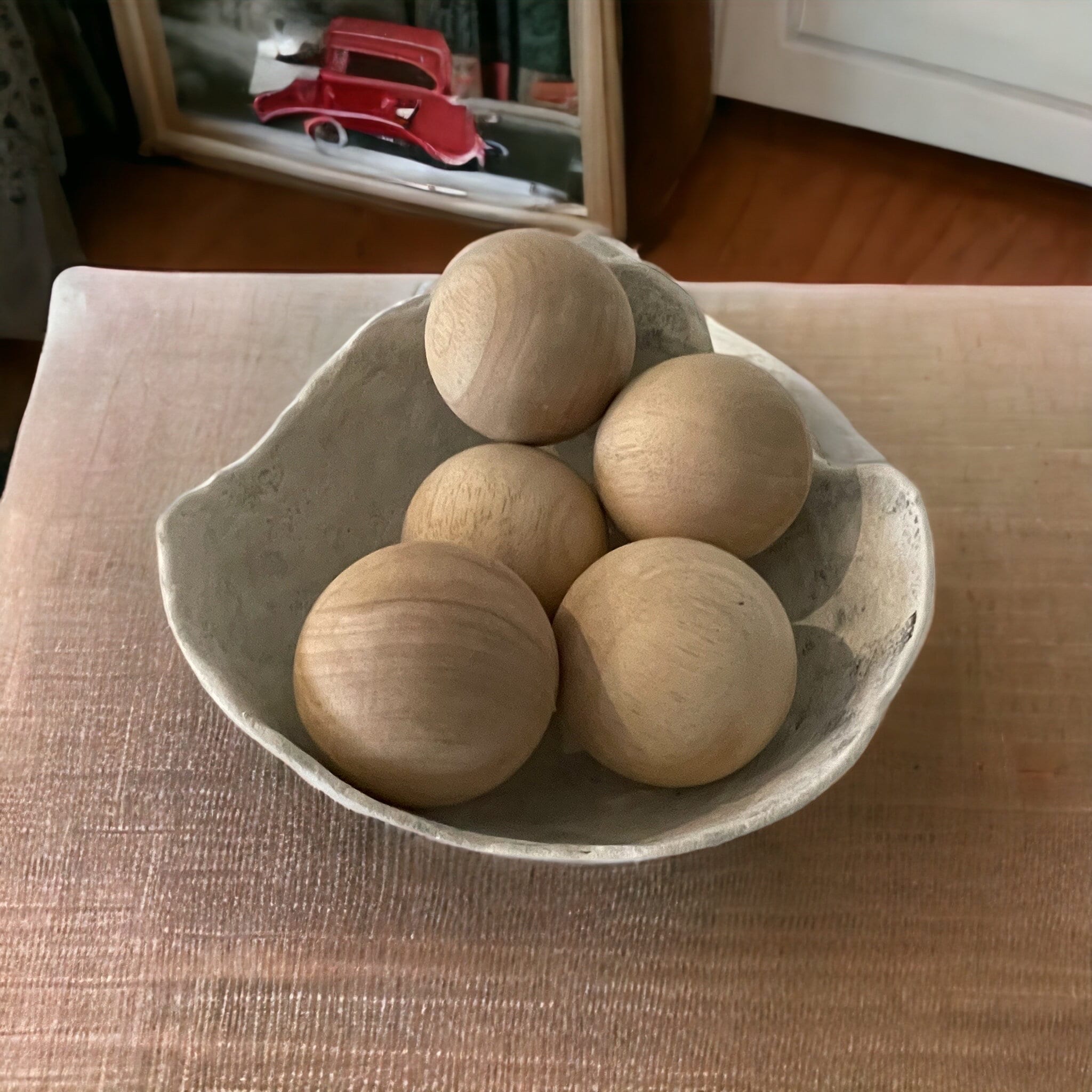 Decor Bowl Filler, Wood set of 5 Etsy