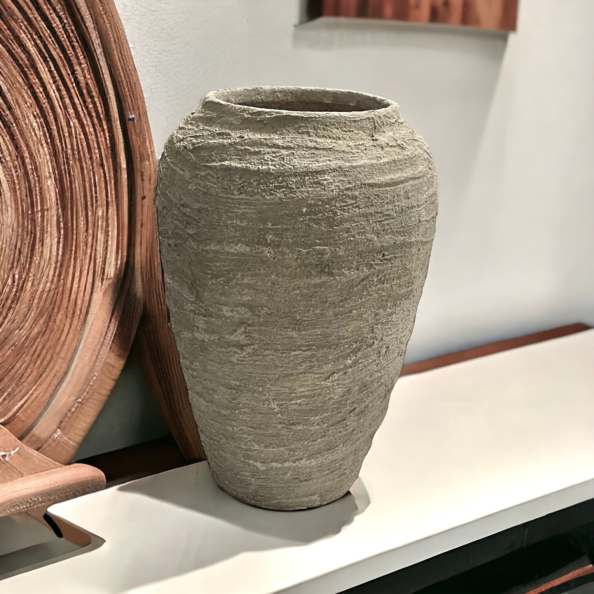 Distress, Age Vase Texture Tall Vase, Handmade Vase, Ceramic Vase