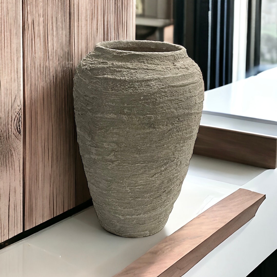 Distress, Age Vase Texture Tall Vase, Handmade Vase, Ceramic Vase
