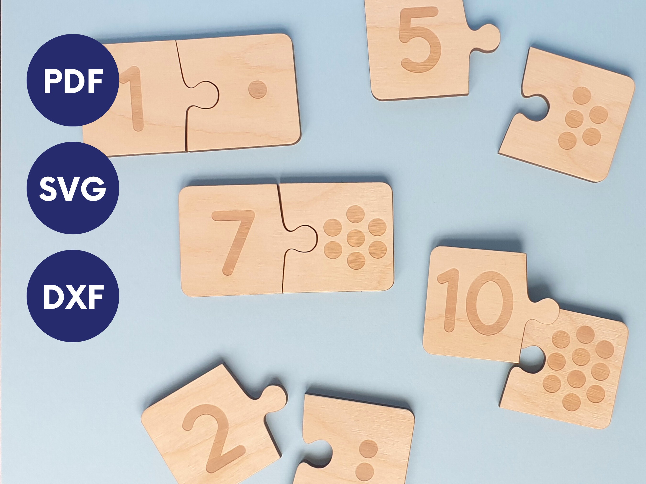 Math Puzzle Laser Cut File Laser Cut Puzzle File Wood Math Etsy