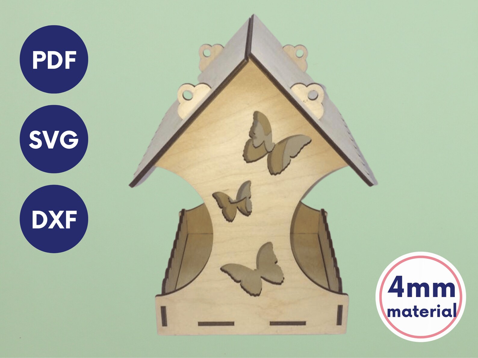 Bird Feeder Svg, Laser Cut Bird Feeder File, Laser Cut Bird House Laser