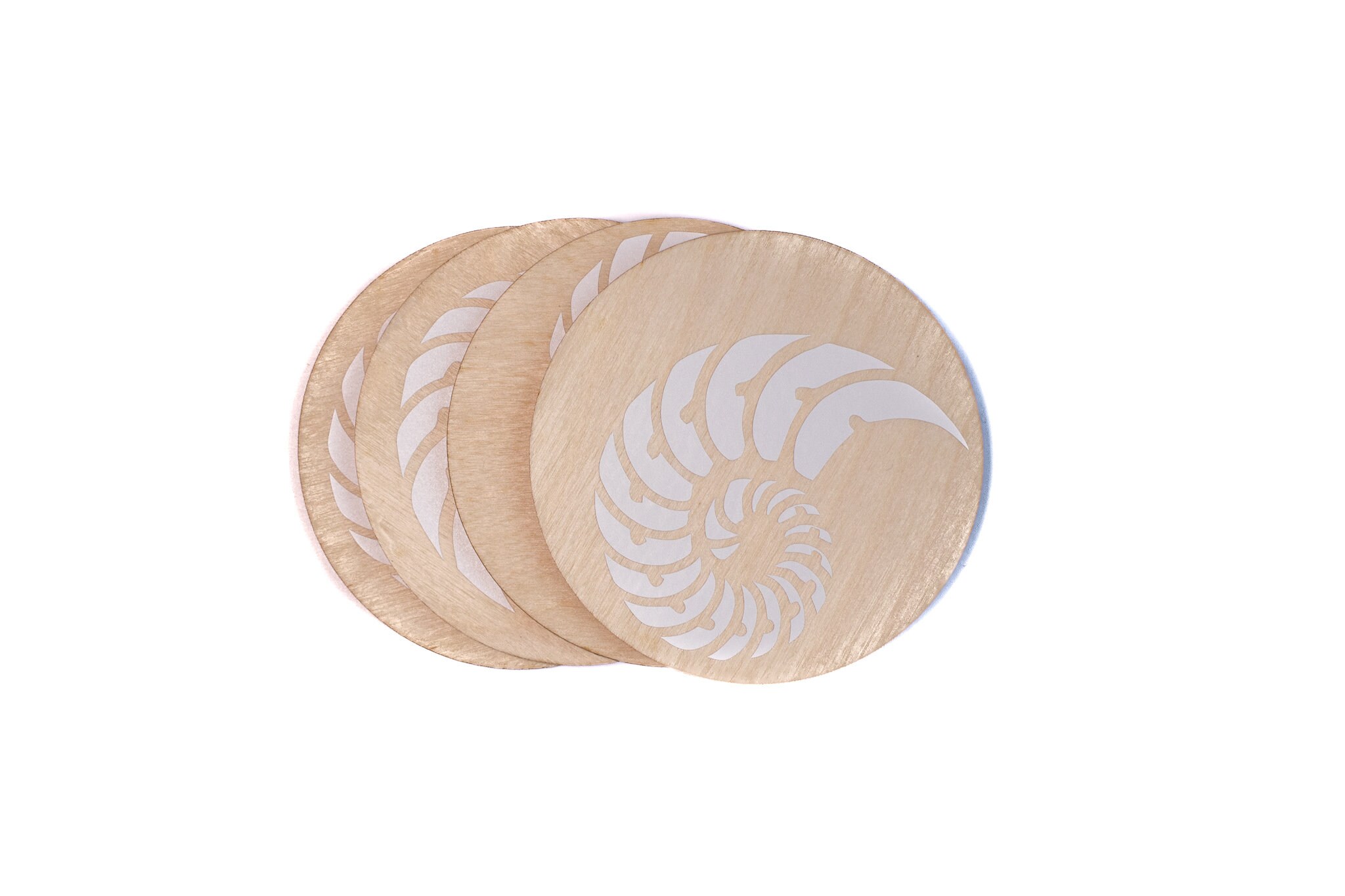 Nautilus Coaster Designs Svg Laser Cut Coaster Files Coaster - Etsy