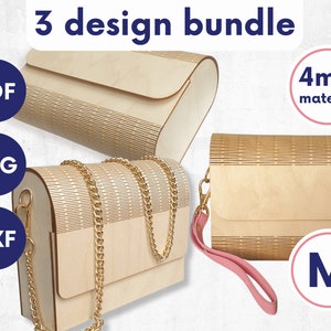laser cut hand bag for straps, laser cut handbag dxf, wooden purse laser cut bag, laser purse file, wooden handbag dxf laser cut files purse