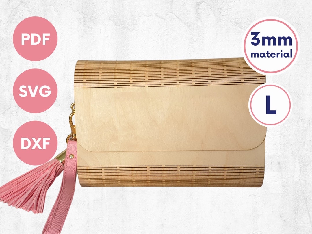 Laser Cut Hand Bag for Straps Laser Cut Handbag Dxf Wooden Etsy