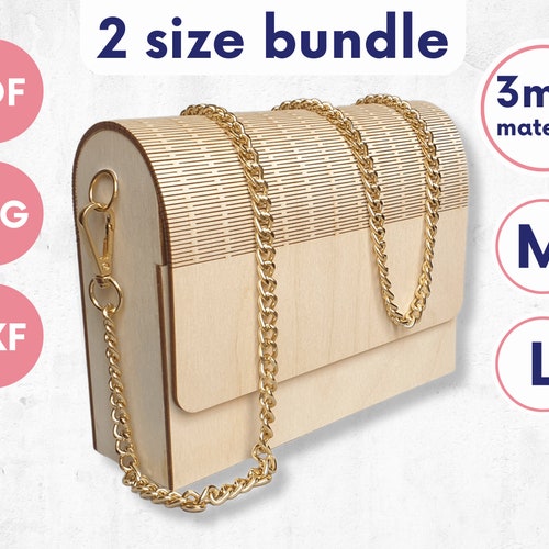 Laser Cut Hand Bag for Straps Laser Cut Handbag Dxf Wooden Etsy