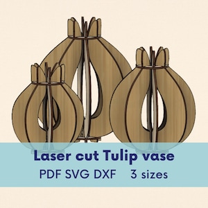 Tulpe Reagenzglas Vase Dateien, Reagenzglas Halter svg, Holz Vase Laser, Reagenzglas Vermehrungsstation svg, Vase svg, Vermehrungsstationsdatei