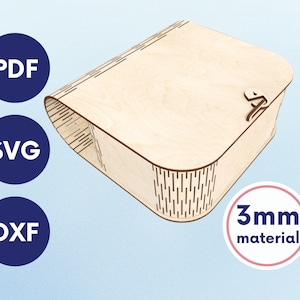 Laser cut Book box svg, Book box file, Laser cut box with lid, laser cut wooden box file laser cut BOOK file, wooden gift box svg files