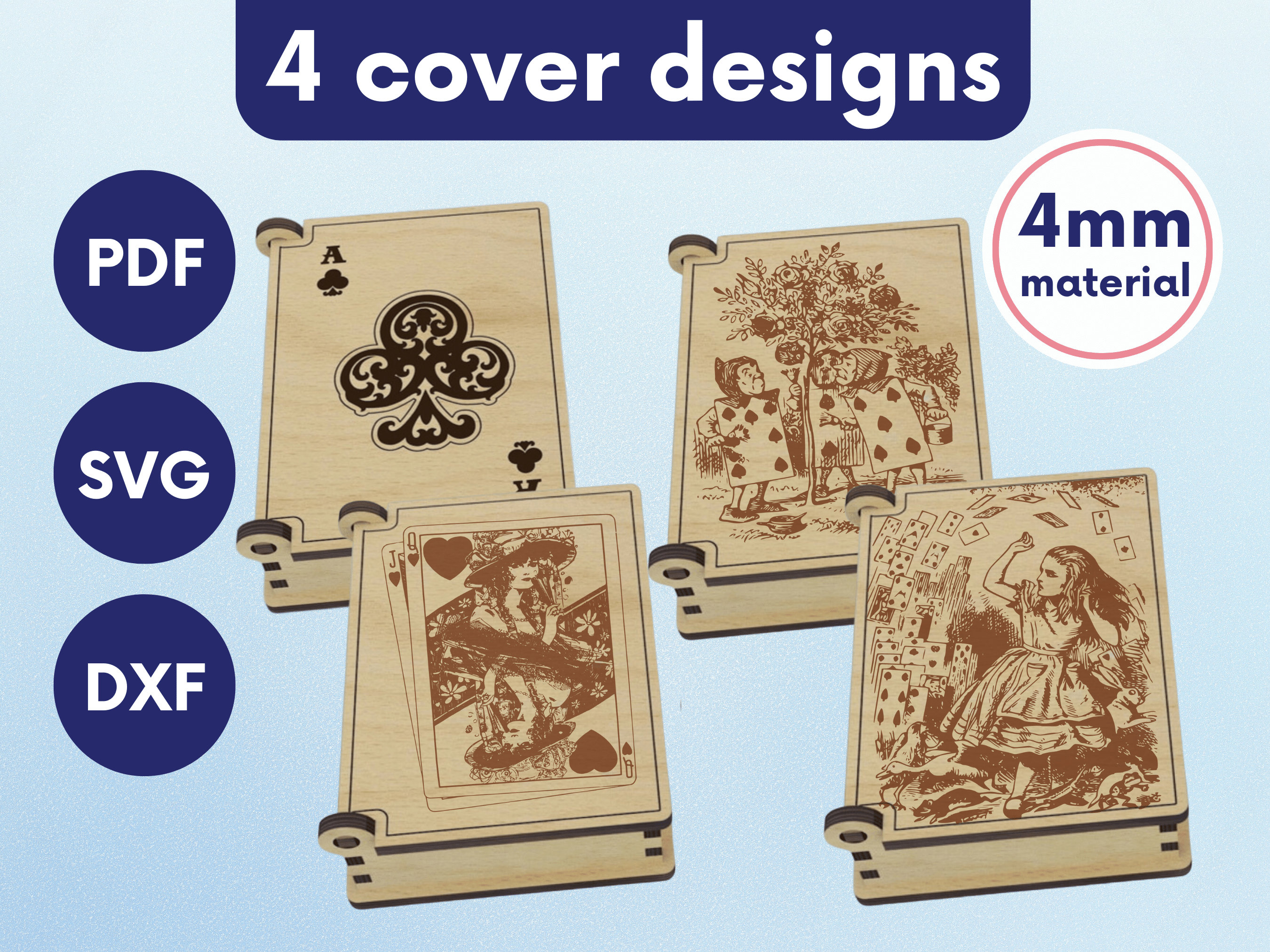 Laser Cut Card Box, Game Box Svg, Playing Cards Box Case, Playing Card