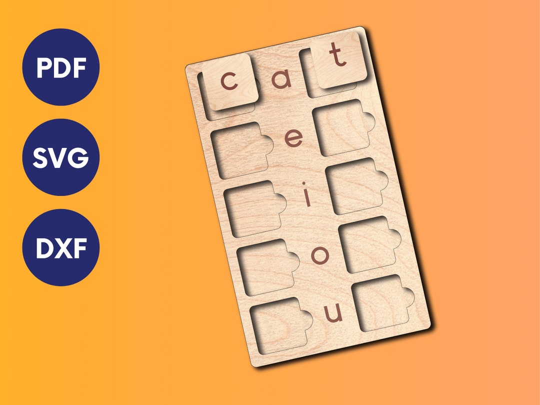 Spelling Practice Board, Laser Cut Montessori Alphabet Toys, Spelling