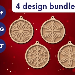 Lasergesneden kerstversieringen voor laser, rendierversieringen, kerstversiering laserbestanden Kerstmis, houten kerstversiering SVG-bestand