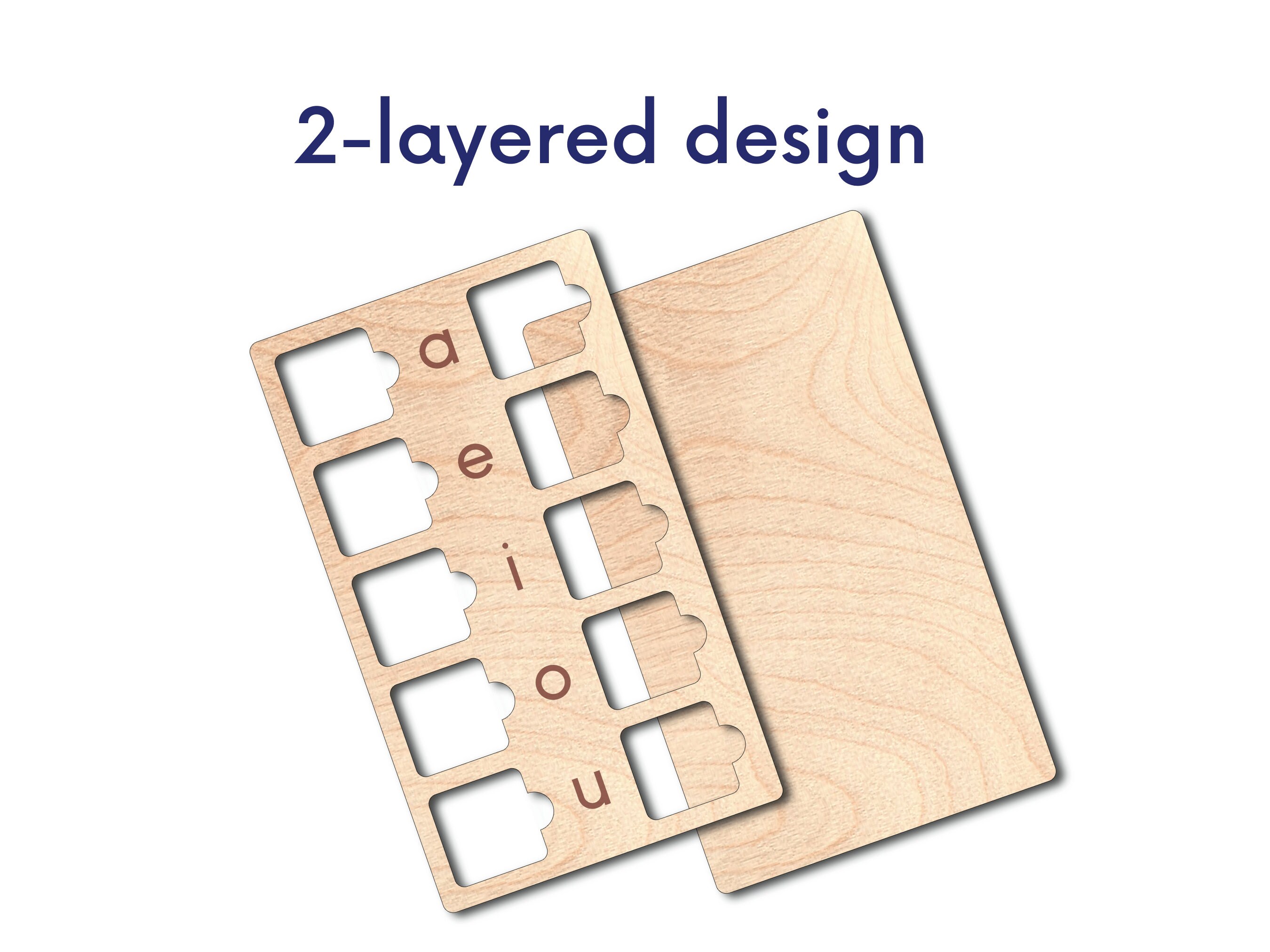 Spelling Practice Board, Laser Cut Montessori Alphabet Toys, Spelling