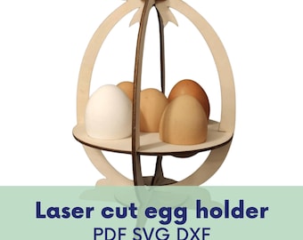 laser cut easter egg stand, easter egg holder svg, easter laser cut files bundle, laser cut files easter bunny, egg holder laser cut files