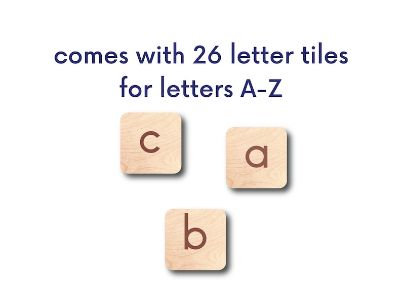 Spelling Practice Board, Laser Cut Montessori Alphabet Toys, Spelling