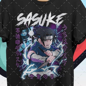 Uchiha Sasuke Naruto Anime Manga Shirt – Bootleg Vintage Style Fan Merch Gift | Gildan Tee, Comfort Colors, Youth, Sweatshirt, Baby Onesie