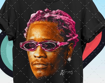 Young Thug Graphic Tee: 90er Jahre Rap Conzert Merch ID