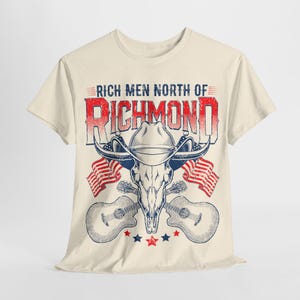 Rich Men North of Richmond Unisex Softstyle T-Shirt, Country Music Shirt Oliver Anthony Music Graphic Tee Old Soul Shirt