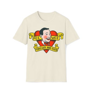 Pee Wee Herman Unisex Softstyle T-Shirt, Paul Reubens Shirt, Pee-wee Herman Paul Reuben Graphic tee