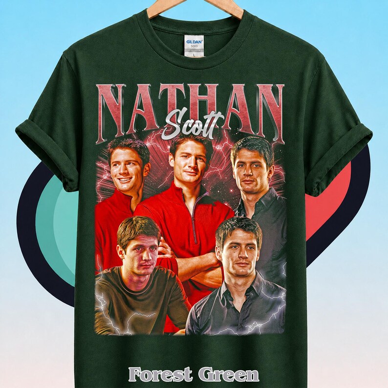 Nathan Scott One Tree Hill Shirt, Tree Hill Ravens Shirt, OTH Fan Gift, Tree Hill North Carolina Shirt, Tree Hill High Tee, Lucas Scott ID Forest Green