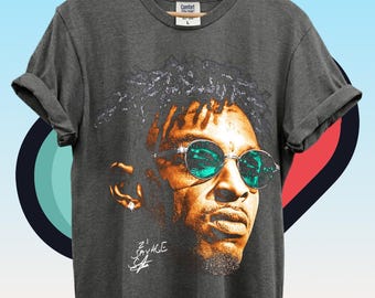 21 Savage Shirt, Limited Comfort Colors 21 Savage Shirt, Vintage Hip Hop T-Shirt, Gift For Women and Man Unisex T-Shirt, American Rapper ID