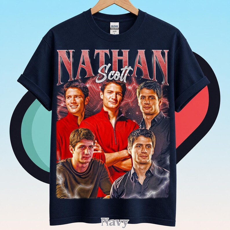 Nathan Scott One Tree Hill Shirt, Tree Hill Ravens Shirt, OTH Fan Gift, Tree Hill North Carolina Shirt, Tree Hill High Tee, Lucas Scott ID Navy
