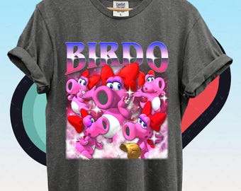 Birdo Vintage Shirt, Nintendo Super Mario Graphic Tee, Super Mario Fan Gift, Retro Game Character Shirt, Universal Studio Trip Tee, Gift ID