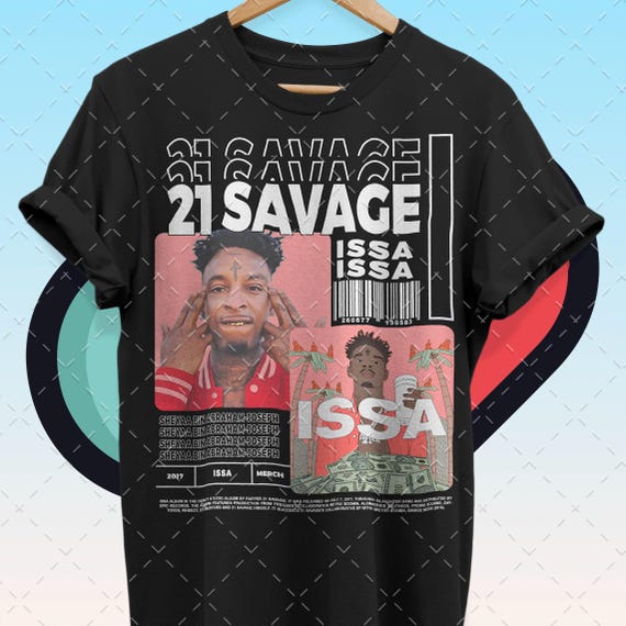 21 Savage Bootleg Tee: Vintage Rapper Graphic T-shirt 777 - Etsy