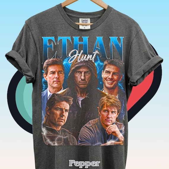 Ethan Hunt Shirt, Tom Cruise Unisex Vintage Shirt, Gift For Woman and Man Unisex T-Shirt, Vintage Ethan Hunt T-Shirt, 90s Movie Fan Tee ID