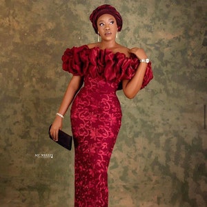 Latest net cord lace styles deals