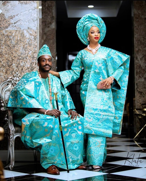 Couple Traditional Wedding Outfit nigeria Wedding Dress african