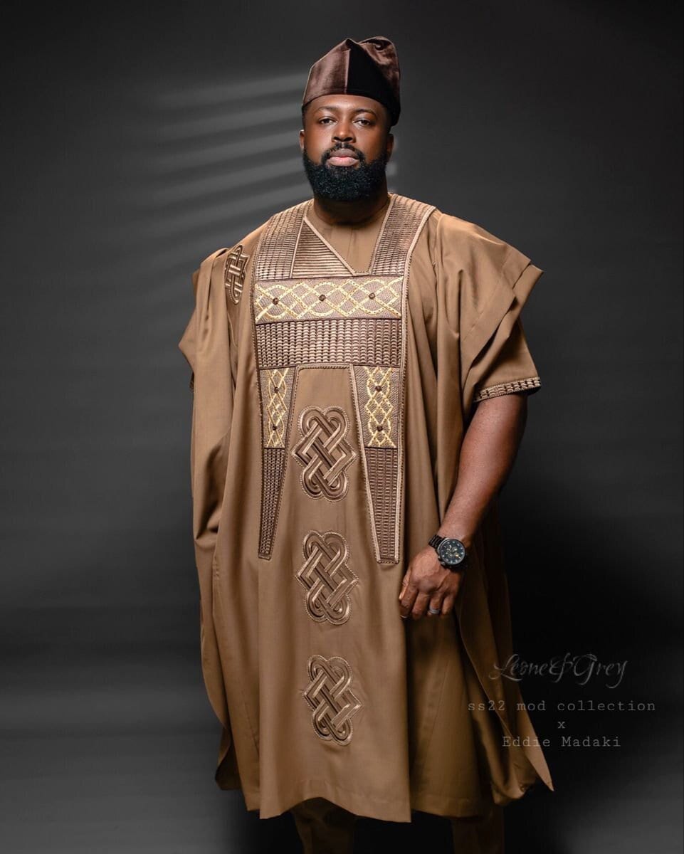 Short sleeve shop agbada styles