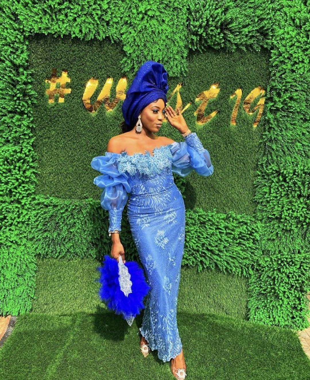 Aso Ebi Dresses,Nice lace african wear for women for parties and wedding atte,DS4718