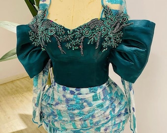 Ankara Gown Trending Style Mermaid Gown Wedding Party - Etsy