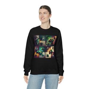 Contrôleur de jeu vidéo d’art abstrait Phase 1 Unisexe Heavy Blend Crewneck Sweatshirt