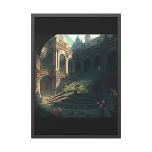 French and English-Inspired Palace Framed Paper Poster Version Seven | Wall Decor | Digital Art | Home Decor | Artwork | Poster | Art