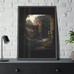 French and English-Inspired Palace Framed Paper Poster Version Two | Wall Decor | Digital Art | Home Decor | Artwork | Poster | Art