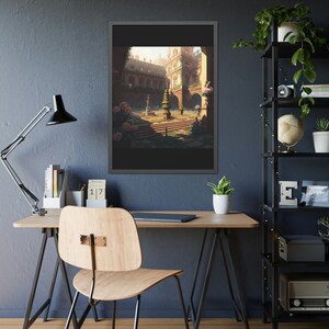 French and English-Inspired Palace Framed Paper Poster Version Six | Wall Decor | Digital Art | Home Decor | Artwork | Poster | Art
