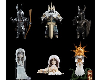 10-12cm DARK SOULS anime game Figurine Gwyn Gwyndolin Gwynevere Yorshka Silver Knight Black knight