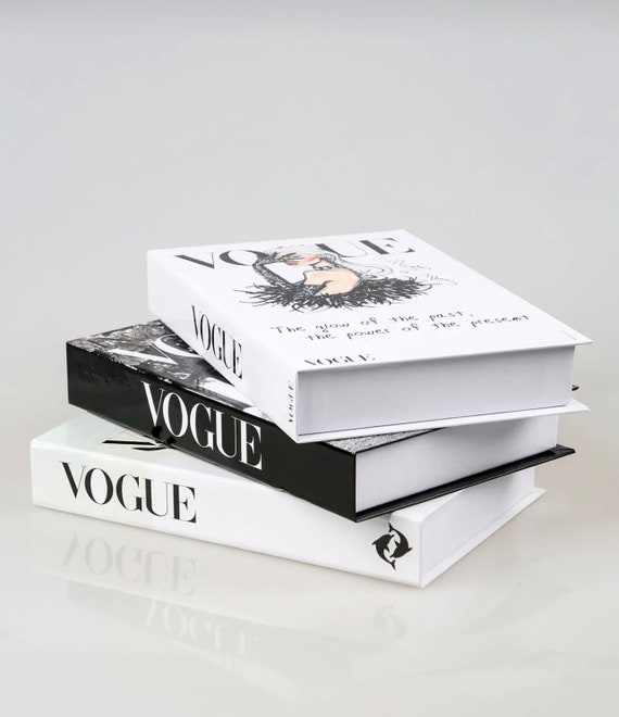 Luxury Decorative Vogue Book Box Storage Box Openable Book Box Home Decor  Decorative Book Fake Book Box Table Decor 