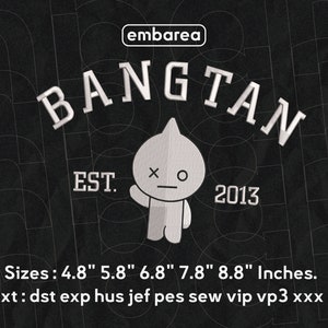 BTS Embroidery Designs - Embroidery Designs