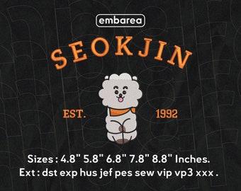 BTS BT21 inspired Embroidery Design