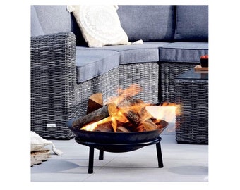 Large Fire Pit Outdoor Garden Patio Heater Charcoal Log Wood Burner Fire Bowl Basket