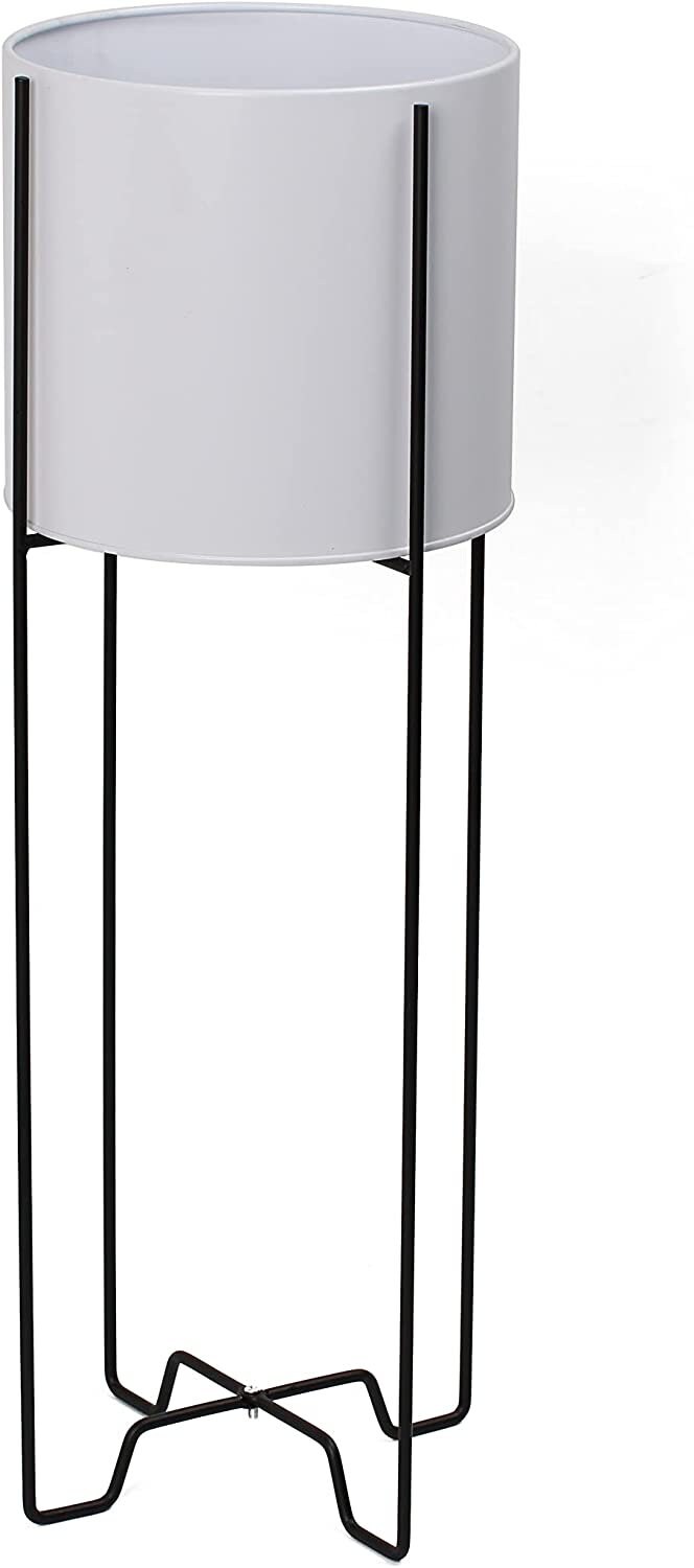 White Metal Plant Pot Stand Indoor Home Outdoor Garden Etsy UK