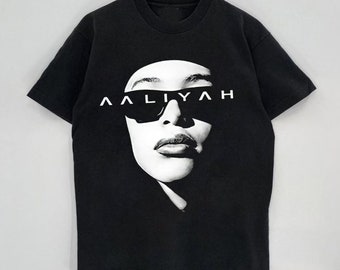 Classic Aaliyah Unisex T-Shirt, Aaliyah Shirt, Music RnB Singer Rapper Shirt, Gift For Fan, Aaliyah Minimal Black & White Shirt