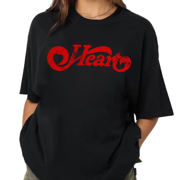 Heart Band T-Shirt - 70s Rock Music Lover - Vintage Band Merch - Classic Rock Music Tee - Iconic Rock 'n' Roll Apparel - Gift for Fans